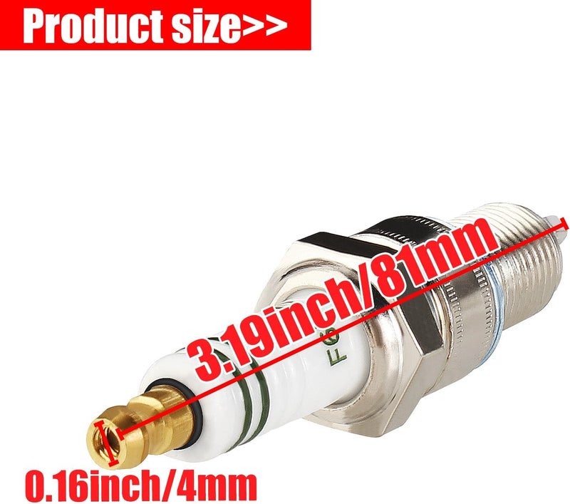 SOAJEE Spark Plug F6RTC Compatible with Champion 415 RN9YCC RN10YC Bosch WR6DC WR7DC 242229656 W175TR30 W200TR30 W7DCR WR6D WR6DP WR7D WR7DC2 WR8DC RN10Y RN9Y RN9YC OE004 OE006 Brisk LR15YC LR15Z 2PCS - Image 3